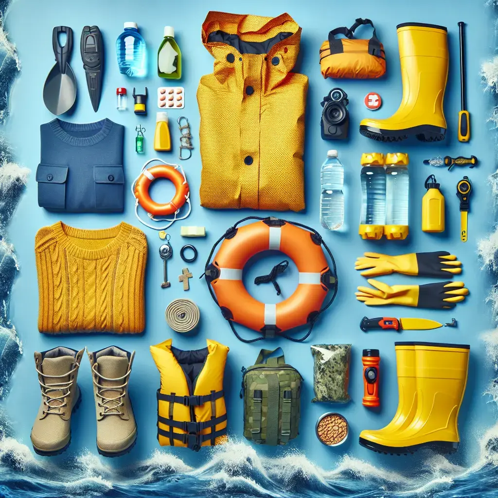 Representation of Extreme Weather Survival Gear for Flood Preparedness