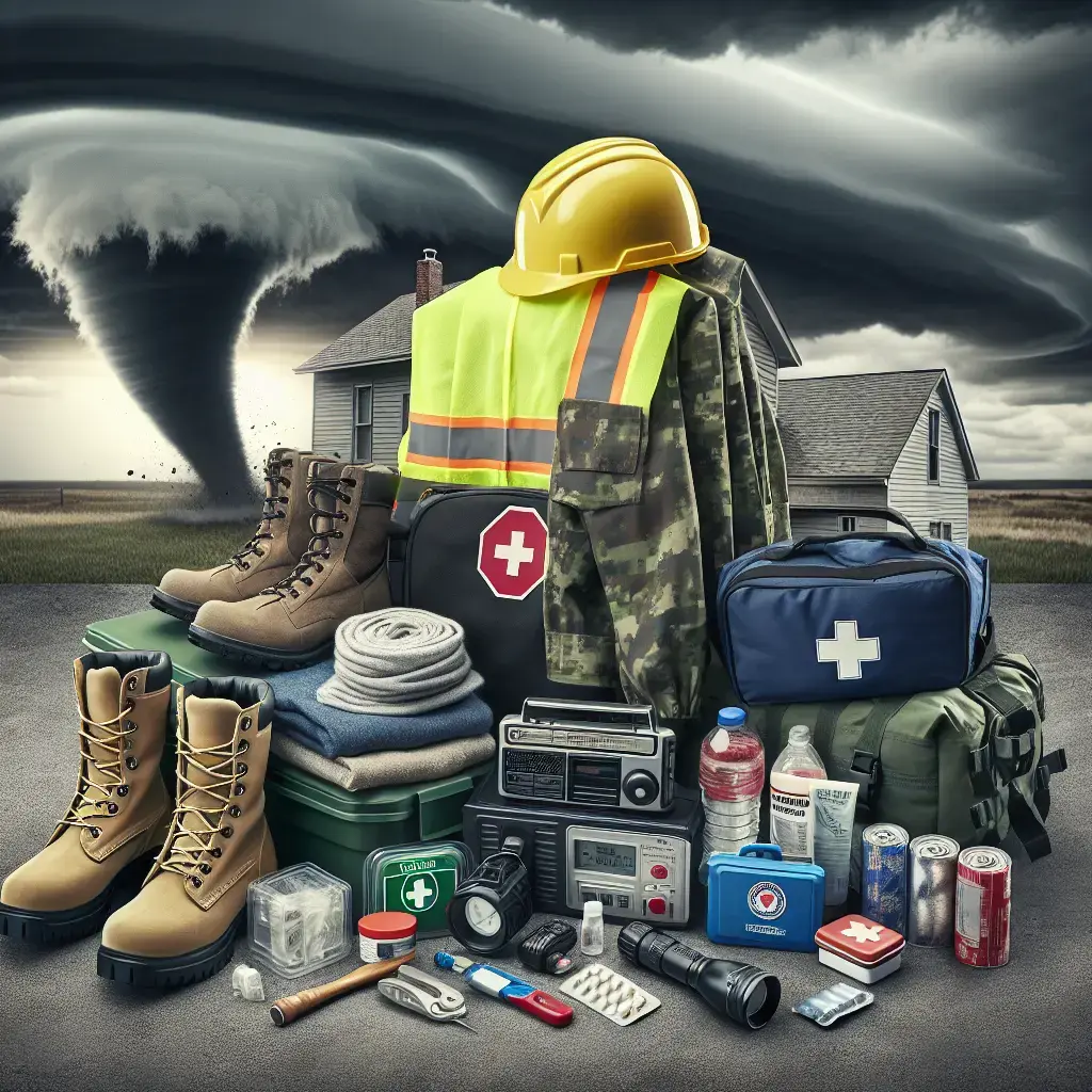 Representation of Extreme Weather Survival Gear for Tornado Preparedness